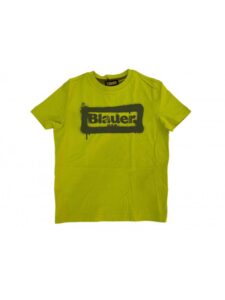 BLAUER – T-Shirt Kids Stampa Graffiti Giallo