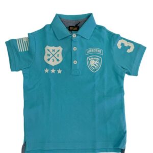 BLAUER – Polo Kids Stile Americano Celeste