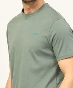 ARMANI EXCHANGE – T-Shirt Uomo Regular Fit in Jersey Verde Balsamo