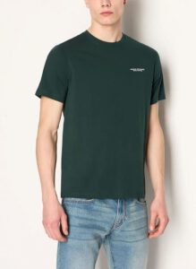 ARMANI EXCHANGE – T-Shirt Uomo Regular Fit in Jersey Verde Scuro