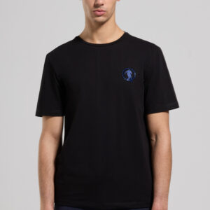 BIKKEMBERGS – T-Shirt Uomo Girocollo in Jersey Stretch Nero