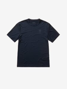 BLAUER – T-Shirt Uomo Tecnica con Scudo Blu