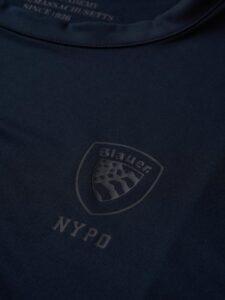BLAUER – T-Shirt Uomo Tecnica con Scudo Blu