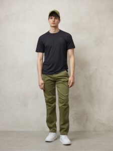 BLAUER – T-Shirt Uomo Tecnica con Scudo Nero