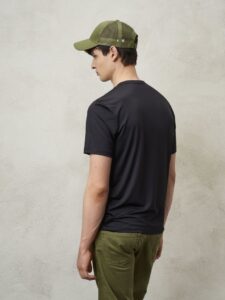 BLAUER – T-Shirt Uomo Tecnica con Scudo Nero