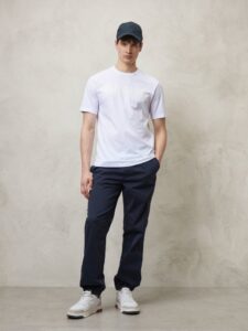 BLAUER – T-Shirt Uomo Scritta Blauer in Tono Bianco