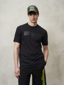BLAUER – T-Shirt Uomo Scritta Blauer in Tono Nero
