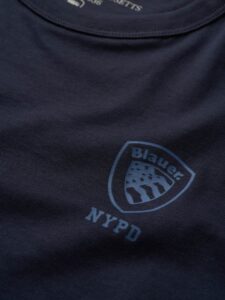 BLAUER – T-Shirt Uomo Scudo Blu Sodalite