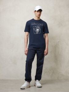 BLAUER – T-Shirt Uomo Grafica 3D Blu Sodalite