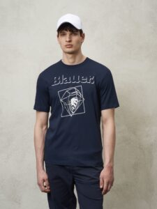 BLAUER – T-Shirt Uomo Grafica 3D Blu Sodalite