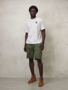 BLAUER – T-Shirt Uomo in Morbido Cotone Bianco