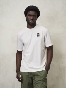 BLAUER – T-Shirt Uomo in Morbido Cotone Bianco