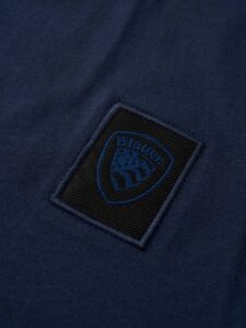 BLAUER – T-Shirt Uomo in Morbido Cotone Blu Sodalite
