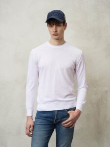 BLAUER – Maglia Uomo Girocollo Bianco