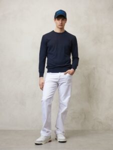 BLAUER – Maglia Uomo Girocollo Blu Sodalite