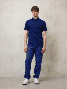 BLAUER – Polo Uomo Fin Jersey di Cotone Blu