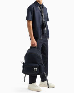 ARMANI EXCHANGE – Polo Uomo in Jersey Jacquard Blu