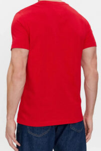 BLAUER – T-Shirt Uomo in Morbido Cotone Rosso