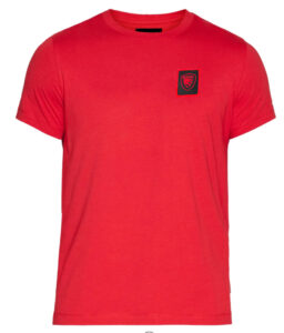 BLAUER – T-Shirt Uomo in Morbido Cotone Rosso