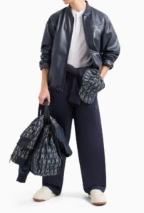 ARMANI EXCHANGE – Polo Uomo con Collo Coreano Bianco