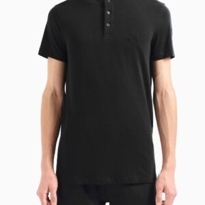 ARMANI EXCHANGE – Polo Uomo con Collo Coreano Nero