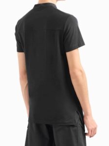 ARMANI EXCHANGE – Polo Uomo con Collo Coreano Nero