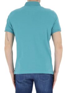 ARMANI EXCHANGE – Polo Uomo con Stampa Logo Tono su Tono Verde Tiffany