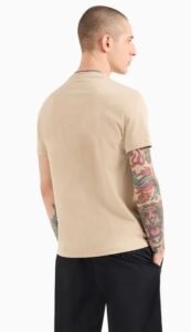ARMANI EXCHANGE – T-Shirt Uomo Regular Fit in Jersey Cammello