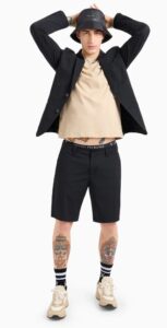 ARMANI EXCHANGE – T-Shirt Uomo Regular Fit in Jersey Cammello