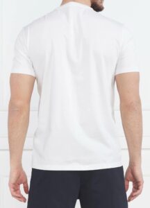 ARMANI EXCHANGE – T-Shirt Uomo Cotone e Logo Codice Morse Bianco