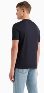 ARMANI EXCHANGE – T-Shirt Uomo Regular Fit in Jersey Blu Navy