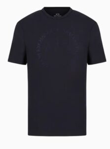 ARMANI EXCHANGE – T-Shirt Uomo Regular Fit in Jersey Blu Navy