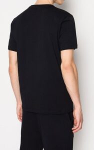 ARMANI EXCHANGE – T-Shirt Uomo Regular Fit in Jersey Nero/Ardesia Scura