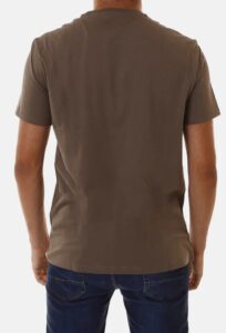 ARMANI EXCHANGE – T-Shirt Uomo Regular Fit in Jersey Marrone