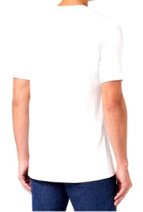 ARMANI EXCHANGE – T-Shirt Uomo Cotone e Logo Mini Tono su Tono Bianco