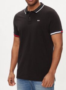 TOMMY HILFIGHER – Polo Uomo Slim Flag Nero