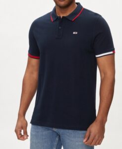 TOMMY HILFIGHER – Polo Uomo Slim Flag Blu Scuro