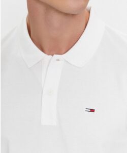 TOMMY HILFIGHER – Polo Uomo Slim Placket Bianco