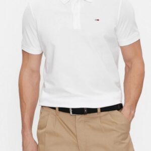 TOMMY HILFIGHER – Polo Uomo Slim Placket Bianco