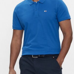 TOMMY HILFIGHER – Polo Uomo Slim Placket Blu