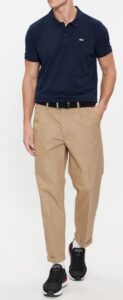 TOMMY HILFIGHER – Polo Uomo Slim Placket Blu Scuro