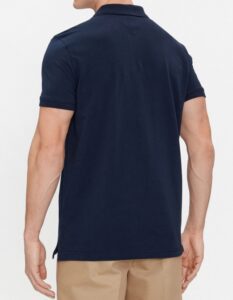 TOMMY HILFIGHER – Polo Uomo Slim Placket Blu Scuro