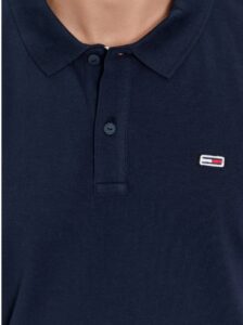 TOMMY HILFIGHER – Polo Uomo Slim Placket Blu Scuro
