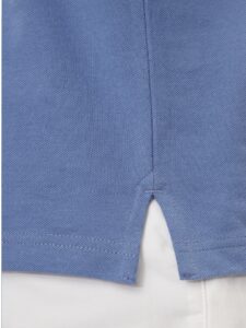 TOMMY HILFIGHER – Polo Uomo Slim Placket Blu Ammaliato