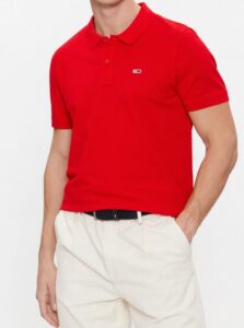 TOMMY HILFIGHER – Polo Uomo Slim Placket Rosso