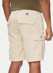 TOMMY HILFIGER – Pantaloncini di Tessuto Uomo Ethan Cargo Beige