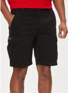 TOMMY HILFIGER – Pantaloncini di Tessuto Uomo Ethan Cargo Nero