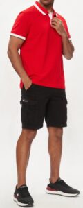 TOMMY HILFIGER – Pantaloncini di Tessuto Uomo Ethan Cargo Nero