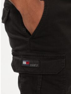TOMMY HILFIGER – Pantaloncini di Tessuto Uomo Ethan Cargo Nero