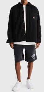 TOMMY HILFIGER – Pantaloncini Uomo da Basket Atletici Nero